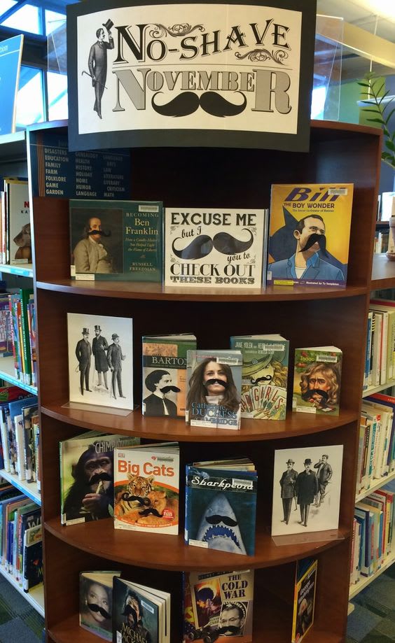 There are readers among us  School library displays, Library book