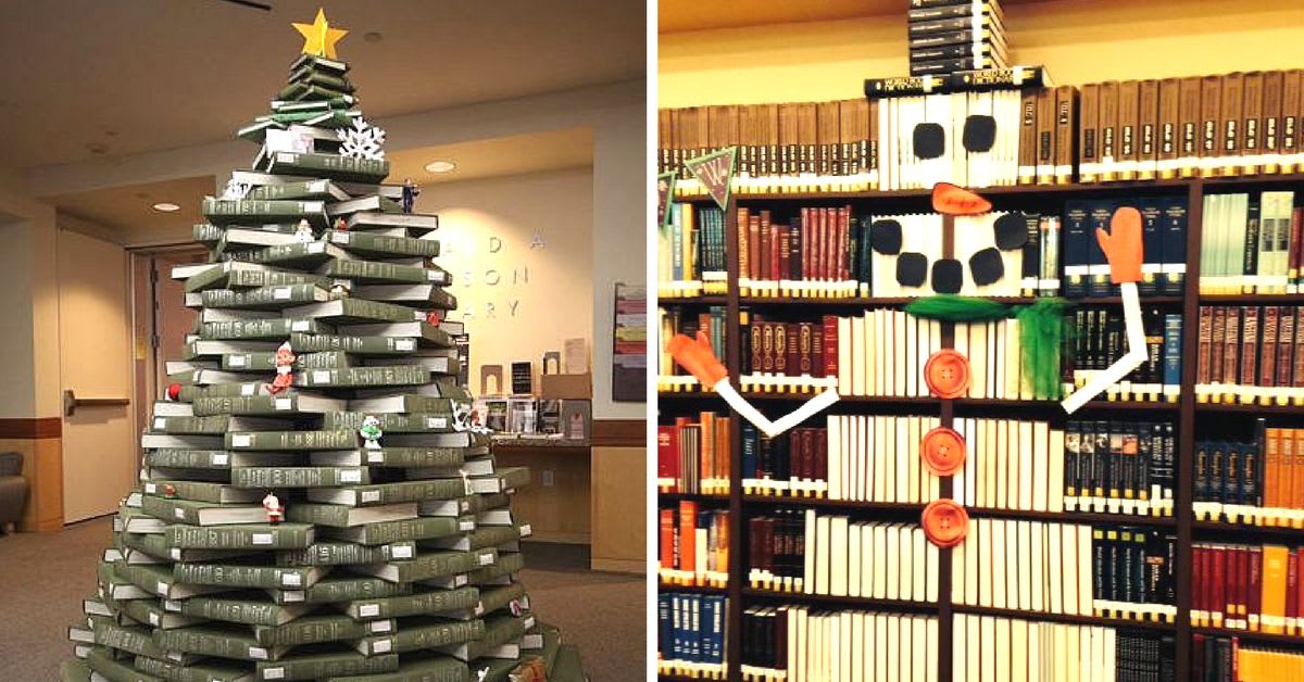 19 Holiday Library Displays That Will Make You Feel Jolly