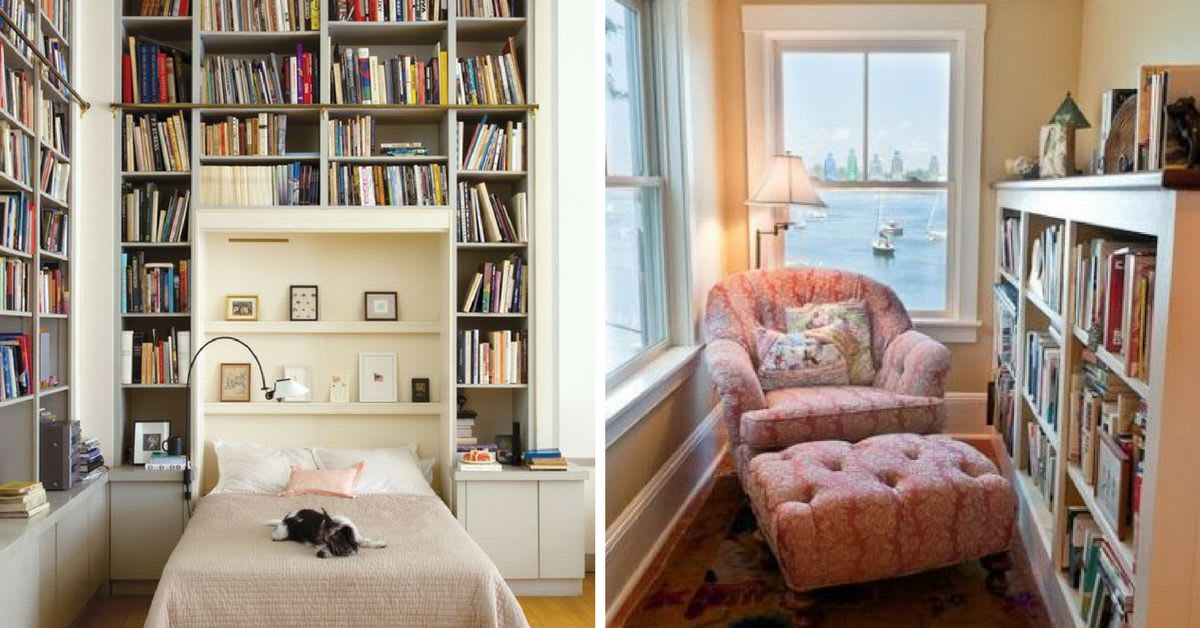 Small Home Libraries That Make A Big Impact, Cool Home Library Bookcases Furniture